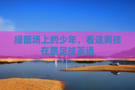 绿茵场上的少年，看这男孩在踢足球英语