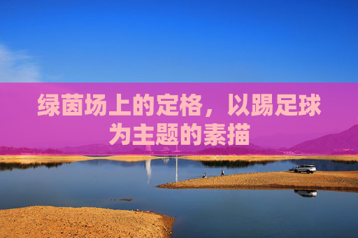 绿茵场上的定格，以踢足球为主题的素描