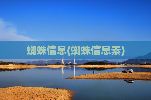 蜘蛛信息(蜘蛛信息素)