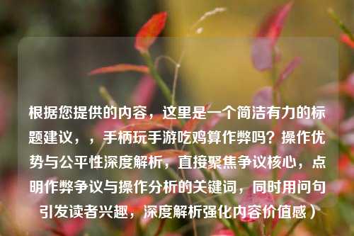 根据您提供的内容，这里是一个简洁有力的标题建议，，手柄玩手游吃鸡算作弊吗？操作优势与公平性深度解析，直接聚焦争议核心，点明作弊争议与操作分析的关键词，同时用问句引发读者兴趣，深度解析强化内容价值感）