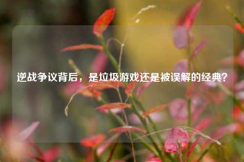 逆战争议背后，是垃圾游戏还是被误解的经典？