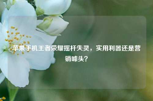 苹果手机王者荣耀摇杆失灵，实用利器还是营销噱头？