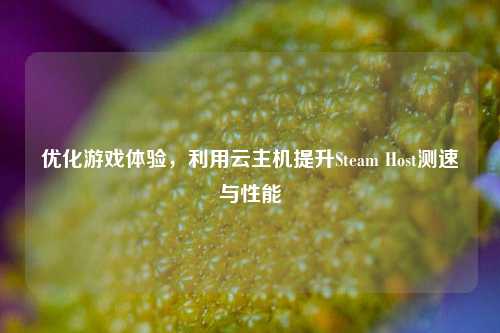 优化游戏体验,利用云主机提升Steam Host测速与性能