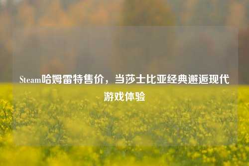 Steam哈姆雷特售价，当莎士比亚经典邂逅现代游戏体验