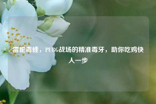 雷蛇毒蝰，PUBG战场的精准毒牙，助你吃鸡快人一步