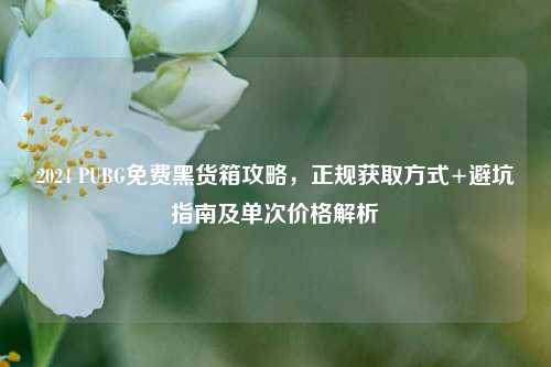 2024 PUBG免费黑货箱攻略,正规获取方式+避坑指南及单次价格解析