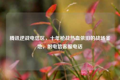 腾讯逆战电信区,十年枪战热血依旧的战场圣地,附电信