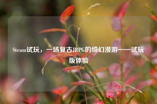Steam试玩,一场复古JRPG的绮幻漫游——试玩版体验
