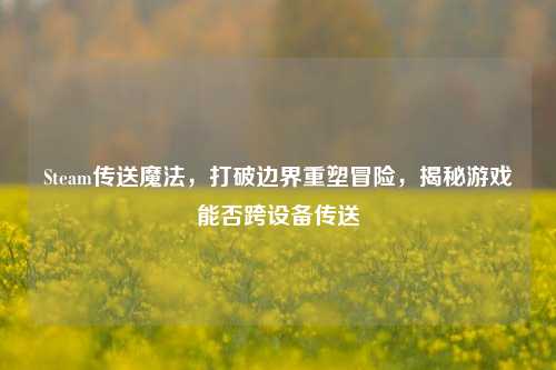 Steam传送魔法,打破边界重塑冒险,揭秘游戏能否跨设备传送