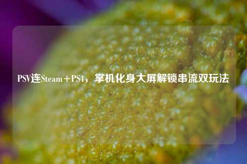 PSV连Steam+PS4,掌机化身大屏解锁串流双玩法