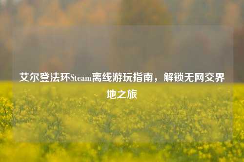 艾尔登法环Steam离线游玩指南,解锁无网交界地之旅