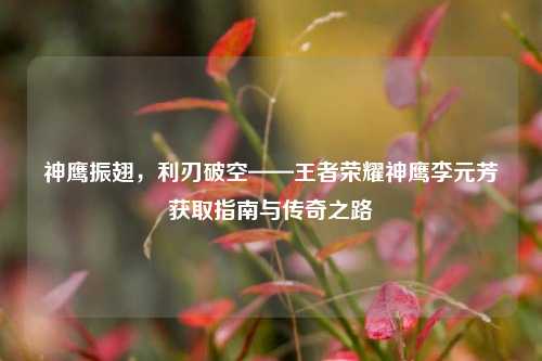 神鹰振翅,利刃破空——王者荣耀神鹰李元芳获取指南与传奇之路